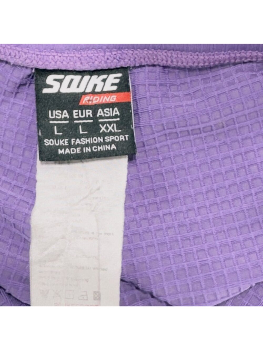 SOUKE Women’s Cycling Shorts Lavender Spandex 4D Gel Cushion Seat Pads Size L - Picture 6 of 7